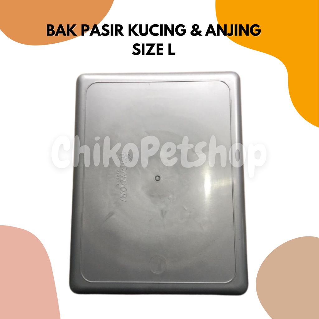 BAK PASIR Tempat Pup [untuk kucing dan anjing] Taiwan Plastic Size LARGE (L)