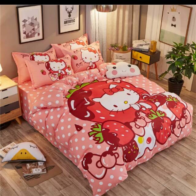 Bedcover Hello Kitty Strawberry