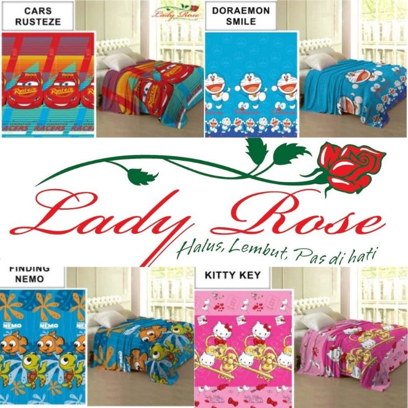 Selimut Ladyrose Lady Rose 160x200 cm Original Baru Kualitas Premium