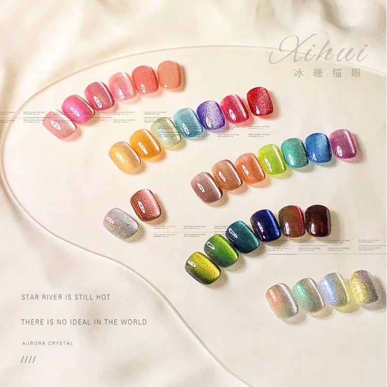XIHUI NAIL GEL POLISH CAT EYE SERIES 32 WARNA KUTEK GEL SET