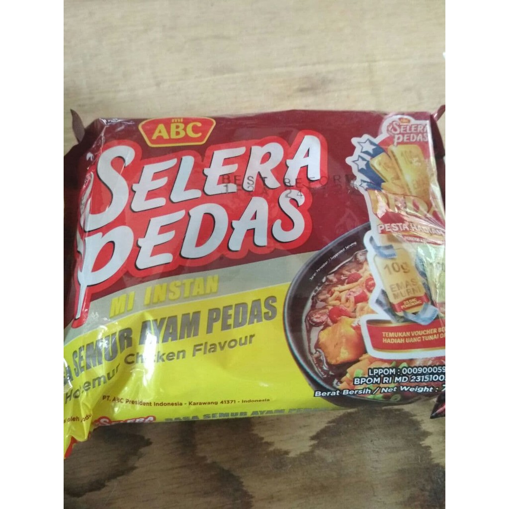 

Mi Abc Instan Selera Pedas