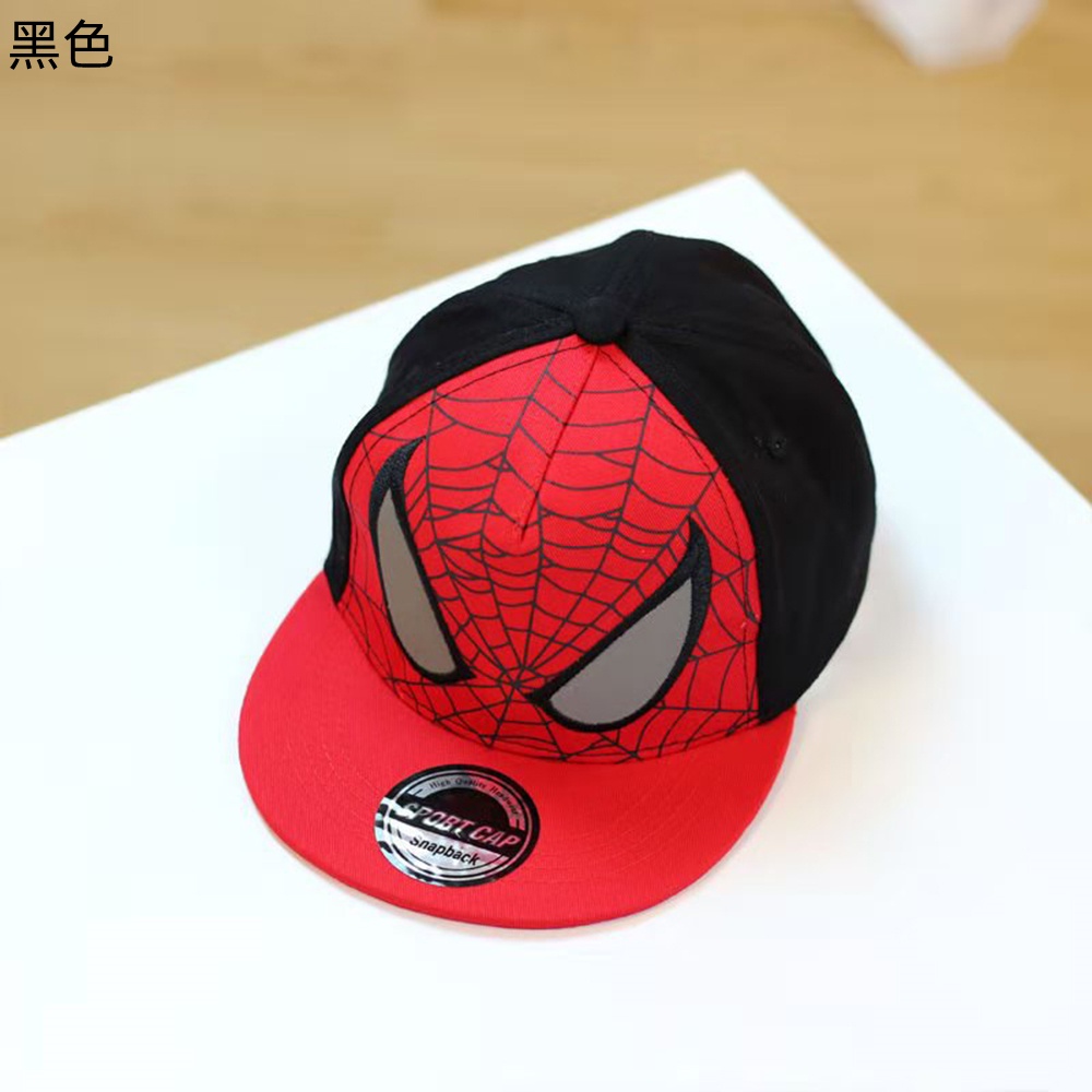 【COD Tangding】Topi Baseball Motif Kartun Spiderman Gaya Hip hop Untuk Anak Laki-Laki / Perempuan