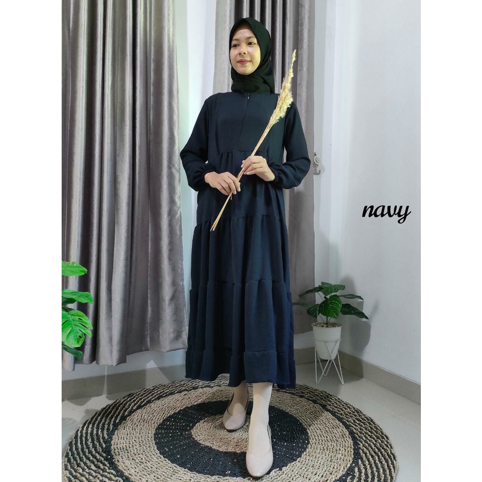 KS. Florise Midi Dress / Midi Dress Crinkle Airflow / Midi Dress Crinkle Premium