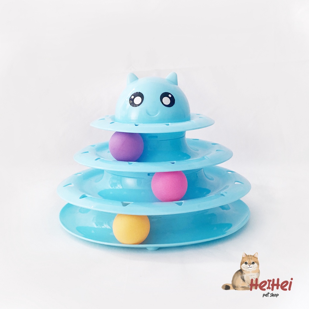 Mainan Kucing Tower Bola 3 Tingkat Kitty - Kitten Cat Tower Ball Interactive Toys