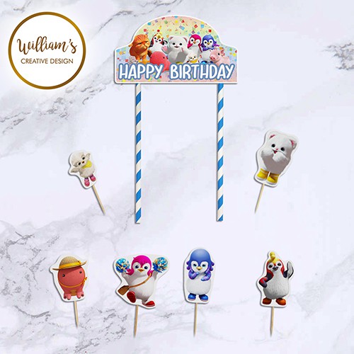 Hiasan Kue Cake Topper Birthday C1 Badanamu isi 7