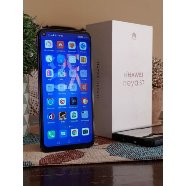 Nova 5T 8/128 GB Huawei Indonesia Handphone HP Second Bekas Seken Android Henpon