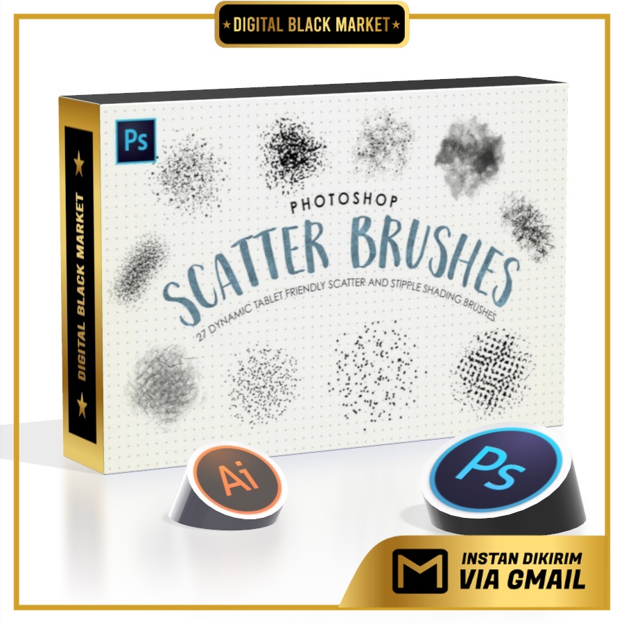 - Photoshop Scatter Stipple Brushes