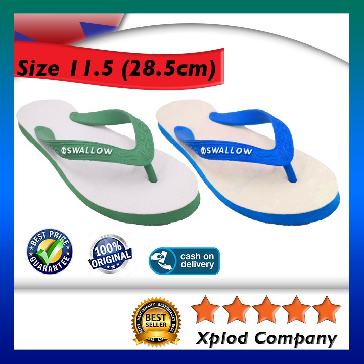 Sandal Jepit Swallow Jumbo Original Klasik Size 11.5 Swalow Classic Warna Putih Ukuran 42 Besar Terl
