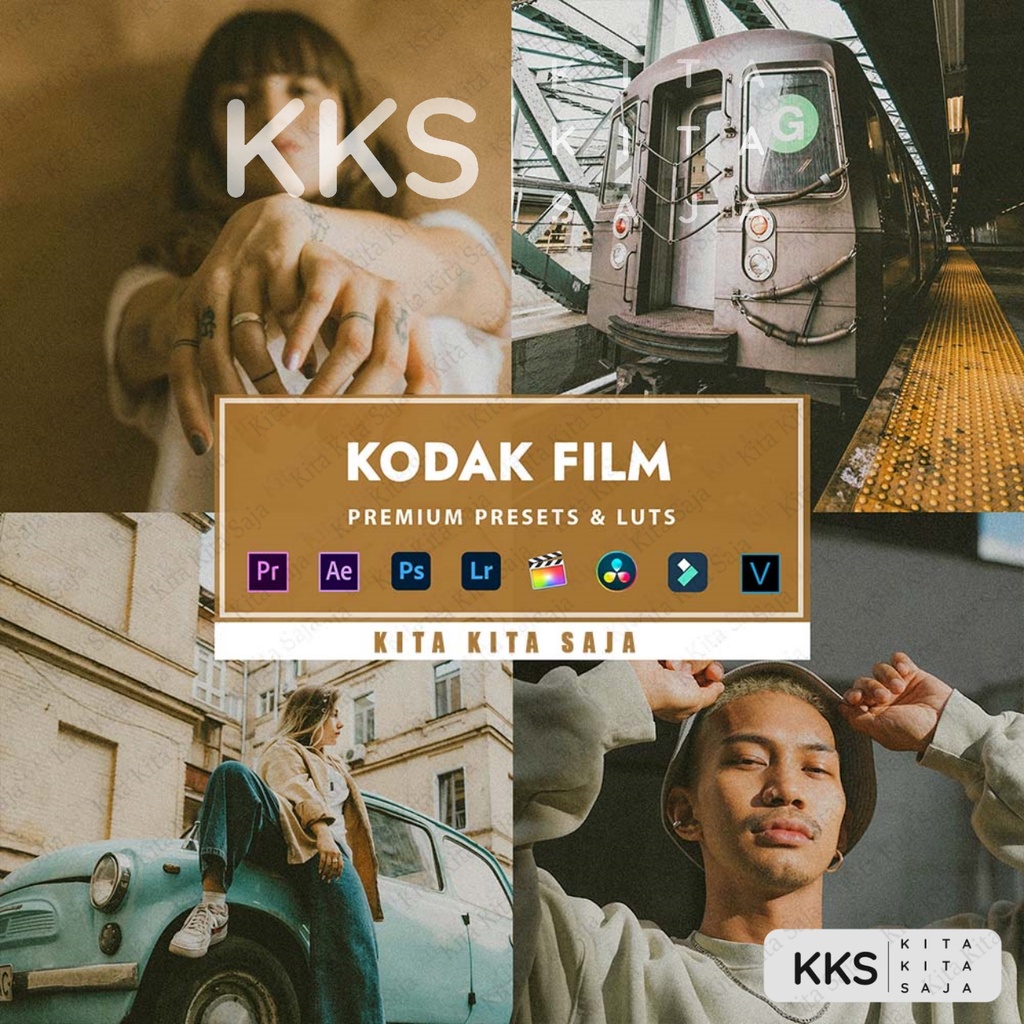 Kodak Film - Premium Preset Lightroom Foto Video LUT LUTs VN Premiere Pro Davinci Android iOS PC