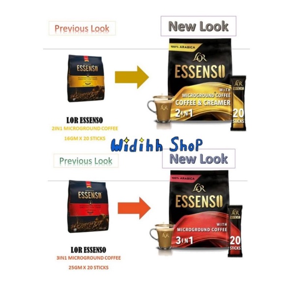 LOR Essenso Coffee With Microground Coffee 3 in 1 100% Arabica / Essenso Coffee Malaysia / Essenso Coffee 3in1 / Essenso Rich &amp; Aromatic / Kopi Instant 3in1 / Coffee Instant Malaysia