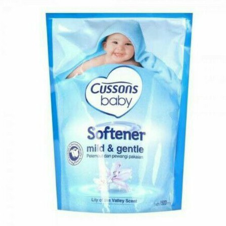 Cussons Baby Softener Mild &amp; Gentle, Soft Floral - Cussons Pelembut &amp; Pewangi Pakaian Bayi 1500ml