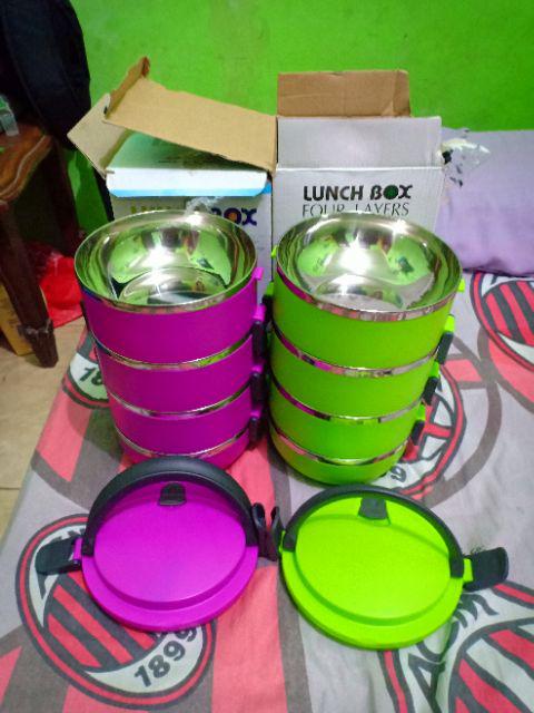 Lunch Box Susun 4/ Rantang 4 Susun Stainless