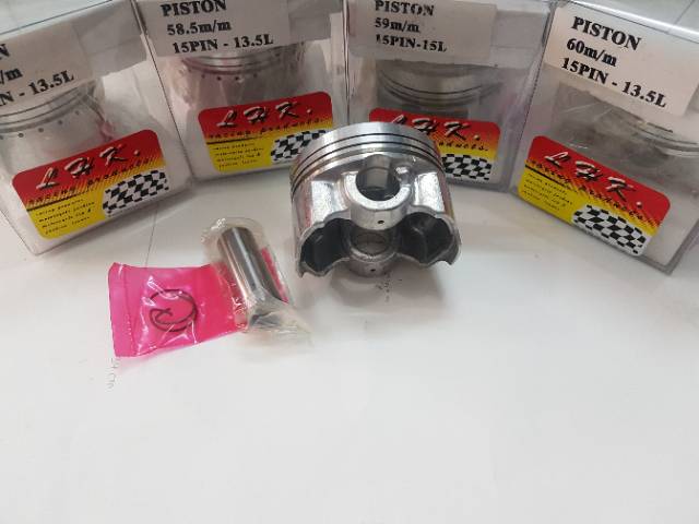 Piston atau saher lhk ukuran 58.5 59 60 61 62 63 pin 15