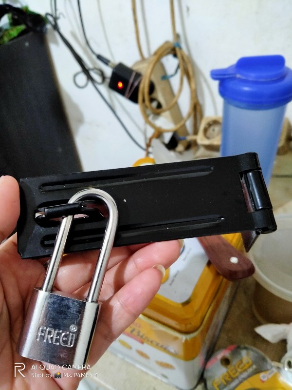 Overval Hitam Stamvick 5 Inch-engsel Gembok-kunci Gembok-grendel