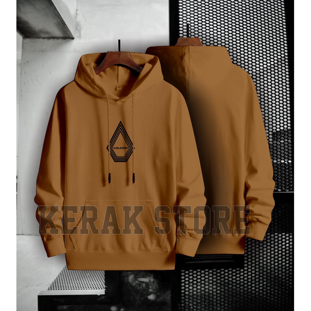 VOLCOM Jaket Sweater Distro - Sweater Hoodie Pria Dan Wanita Flece Tebal