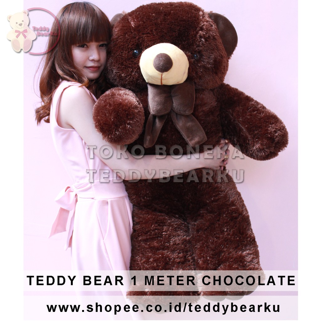 TEDDY BEAR JUMBO 1 METER CHOCOLATE [TB1CH]