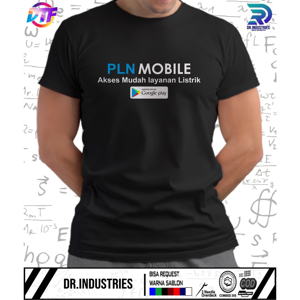 Kaos PLN Mobile Terlaris - DR INDUSTRIES
