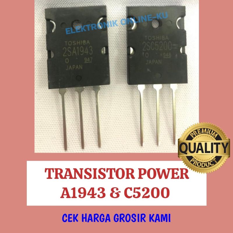 TRANSISTOR POWER A1943 &amp; C5200 KW1