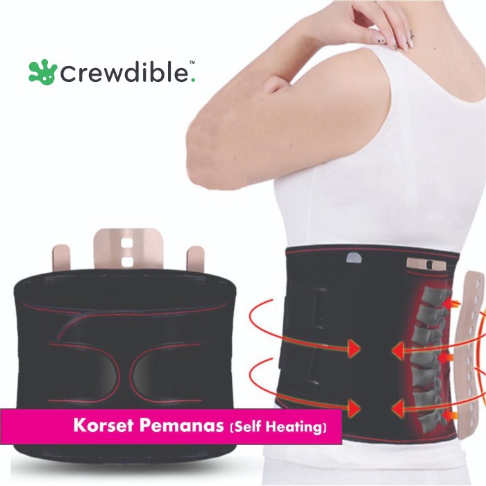 Alat Terapi KORSET PEMANAS / ALAT TERAPI SAKIT PINGGANG ( PUNGGUNG ) PRIA WANITA(E6R5) Alat Pijat Le