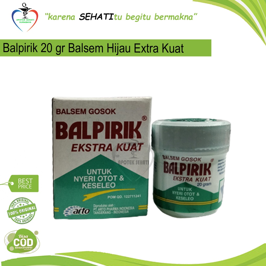 BALPIRIK MERAH EKSTRA KUAT 20GR BALSEM PANAS HOT OBAT GOSOK PIJAT