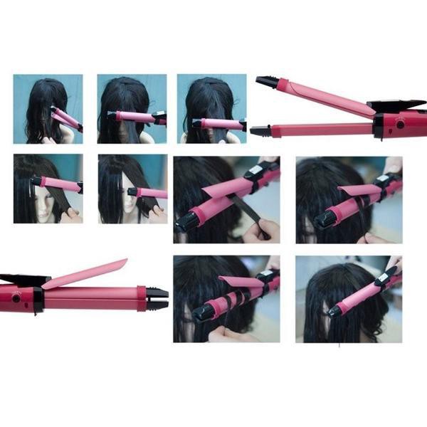 Catokan Nova 2 In 1 Keriting Dan Lurus | Hair Curler &amp; Strightener Nhc 1818-Sc