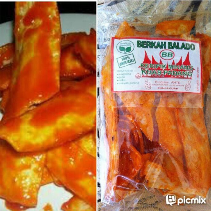 

PROMO ENAK 3 Pcs kripik Singkong Balado khas minang Terlaris