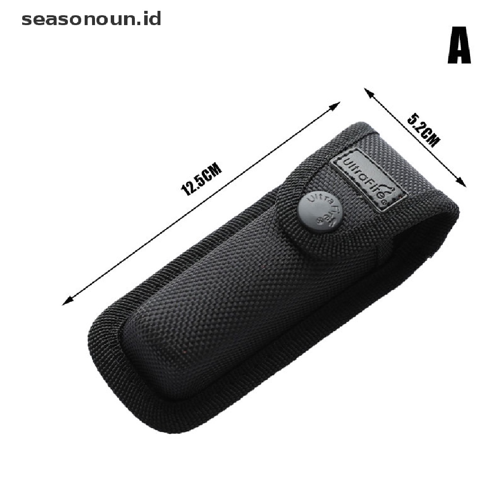 (seasonoun) Sarung Senter Tactical Dengan Klip Ikat Pinggang Untuk Outdoor