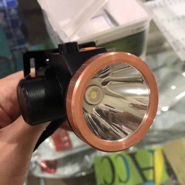 Senter kepala 7 watt 1800mah 2 lensa merk Luby