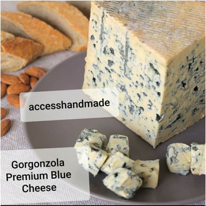 

Blue Cheese Gorgonzola keju import biru 100gr 250gr 500gr 1000gr 1kg