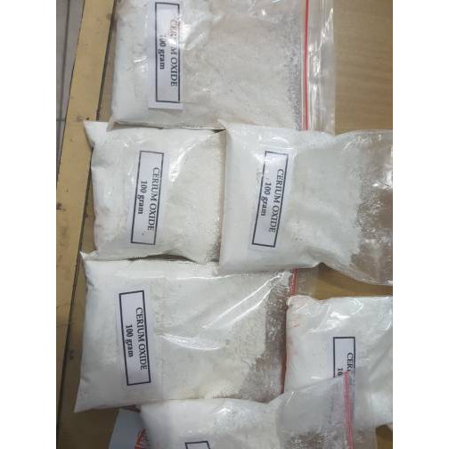 Terlaris cerium oxide CeO2(100gr) penghilang baret kaca dan batu akik - Merah Spesial
