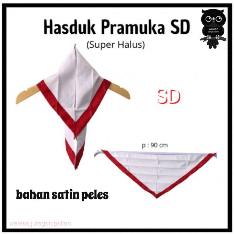 HASDUK KACU PRAMUKA SD SMP SMA JUMBO ATRIBUT PRAMUKA BAHAN SATIN