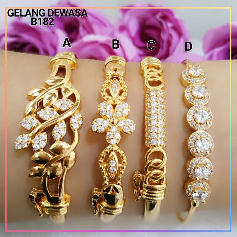 gelang xuping dewasa lapis emas