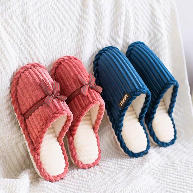 sendal bulu rumah kamar tidur couple sandal wanita pria anti slip lucu slippers indoor murah berkual
