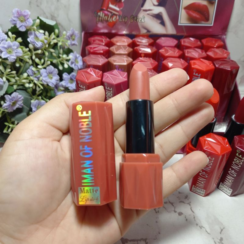 Promo New Lipstik Matte  iman of noble waterproof NO.6026