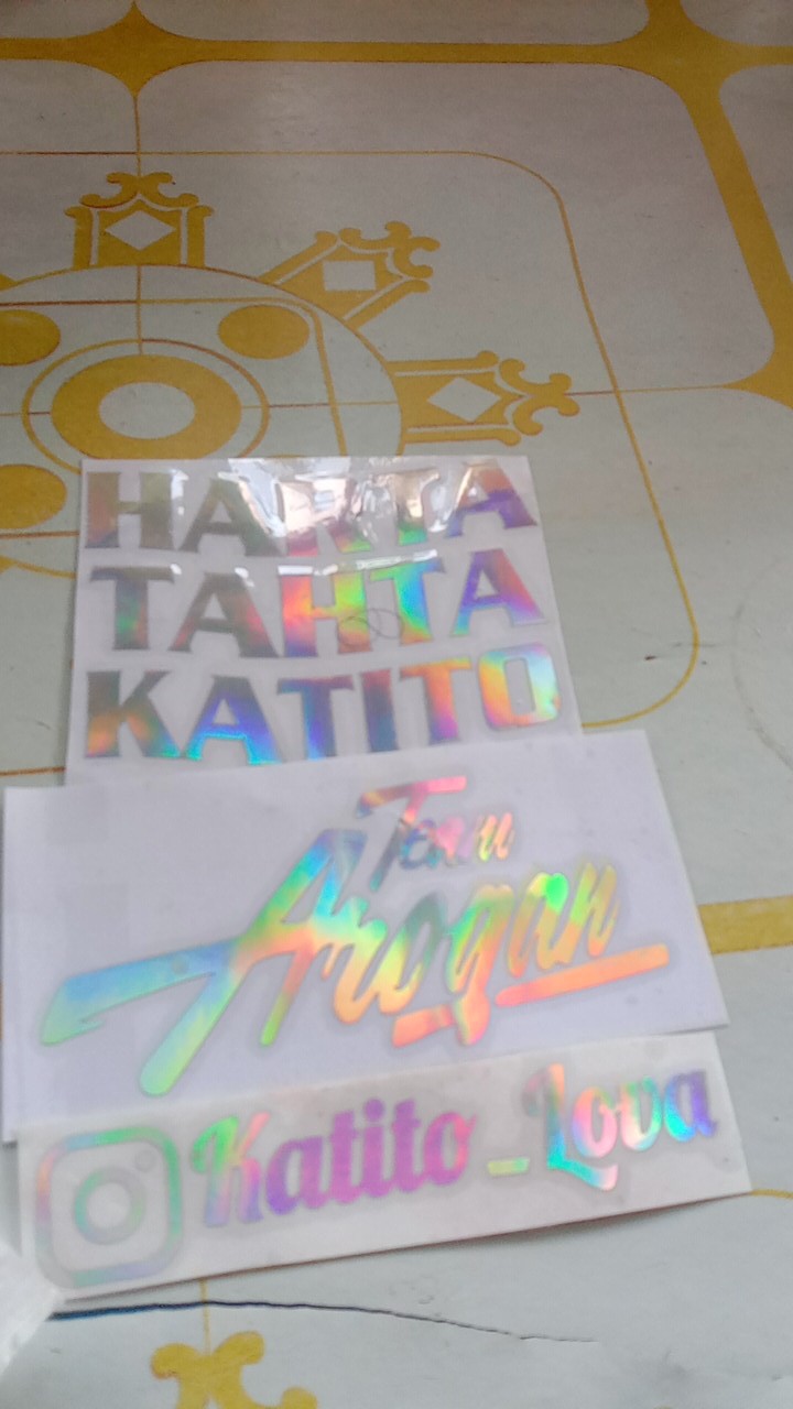 Sticker Hologram Motor Viral