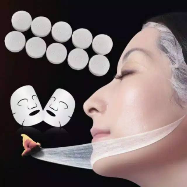 ❤️Ayu Shop A❤️Kapsul Masker Sheet  Compressed Mask Paper