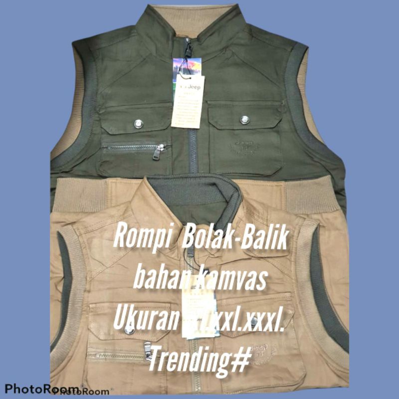 Rompi bolak balik pria / import
