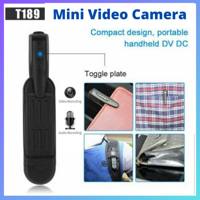 Spy Camera Mini T189 Pen Clip Kamera Pengintai Bentuk Pen Klip