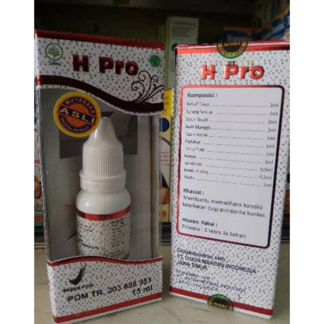 H Pro 15ml Obat Tetes Herbal Hpro H Pro Jamu Tetes Shopee Indonesia
