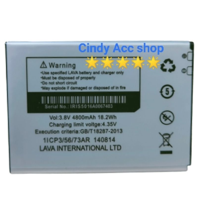 Baterai Lava Iris 50 LBI12000025 Battery Batre Original