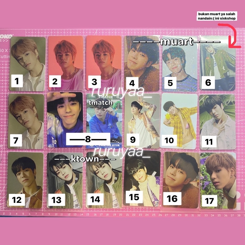 SALE PHOTOCARD JAEHYUK TREASURE ALBUM KTOWN MUART TMATCH AR CH1 CH2 CH3 FA PERSIB PERADABAN