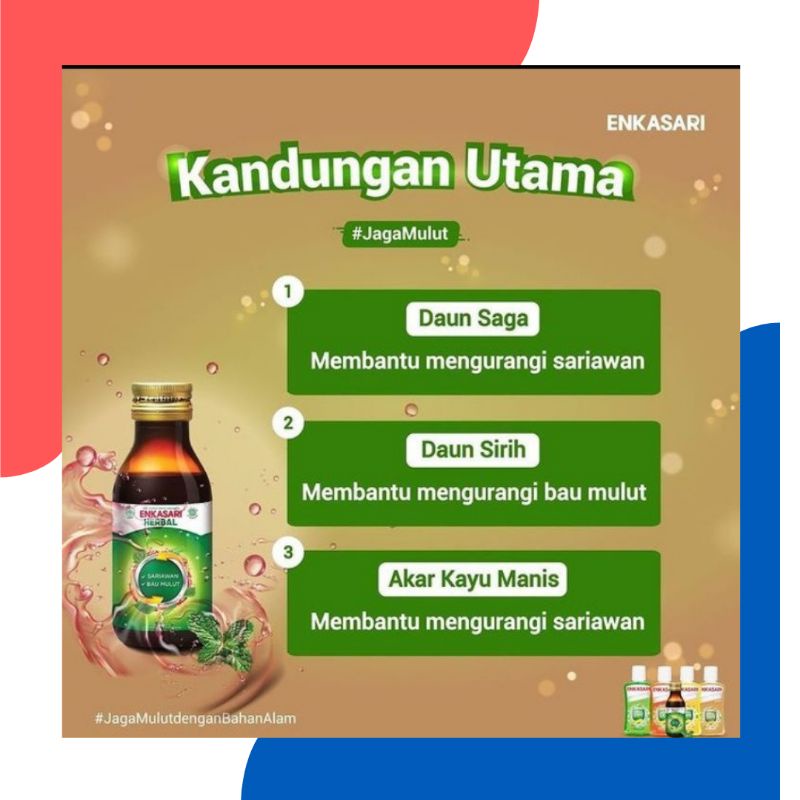 ENKASARI HERBAL 120ML OBAT KUMUR UNTUK SARIAWAN