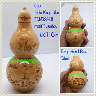 Holo Labu Kayu Ukir Fengshui