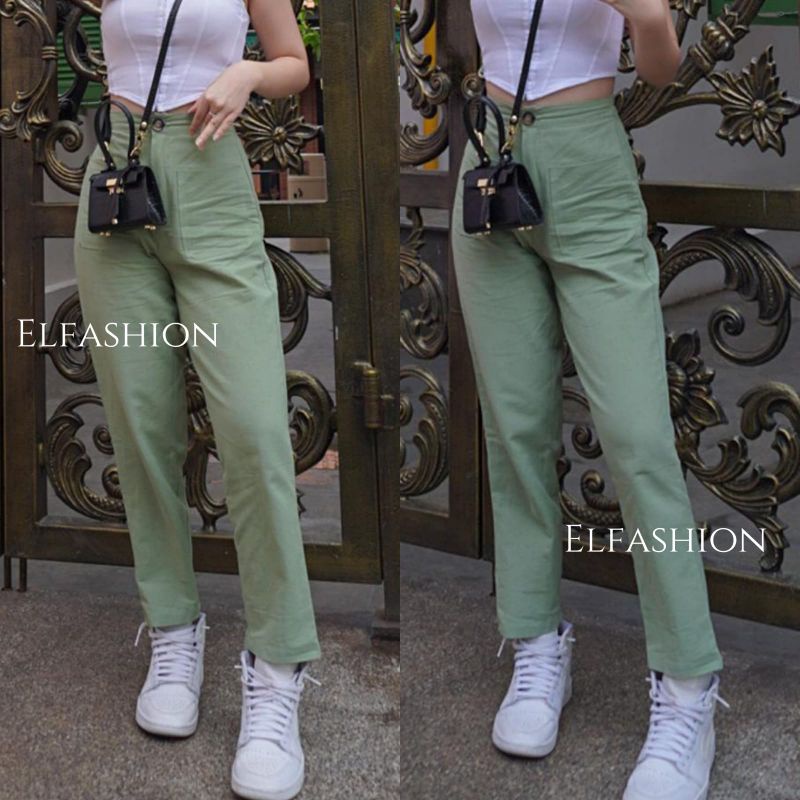 Celana Wanita Pants Kantong | Celana Pants Wanita Terbaru