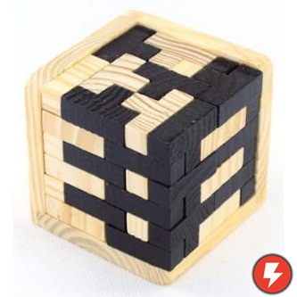 Flashmart Puzzle 3D Wood Tetris Cube