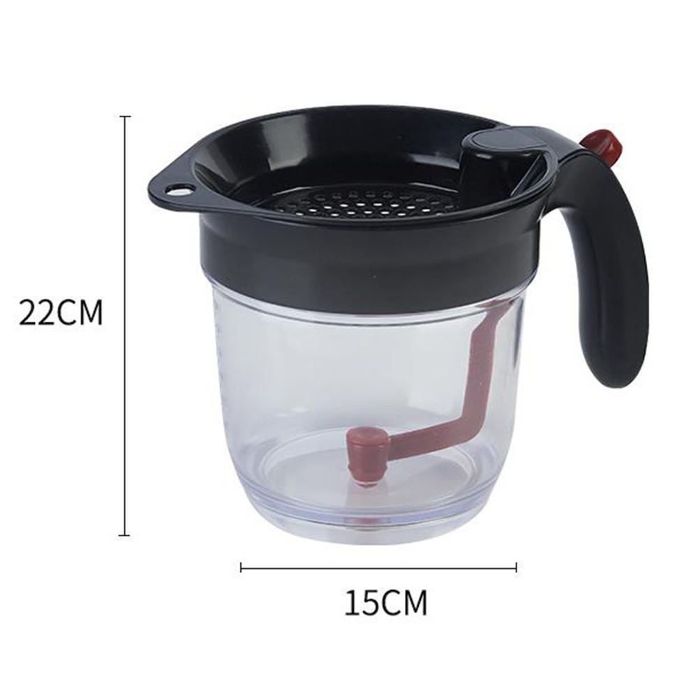 Multi-use Gravy Oil Soup Fat Separator Grease Oiler Filter Strainer Bowl Home Kitchen Cooking Tools outwalk