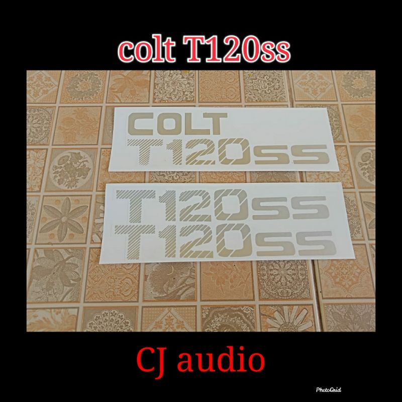 sticker stiker tulisan Colt T120ss Mitsubishi Colt pick up bak