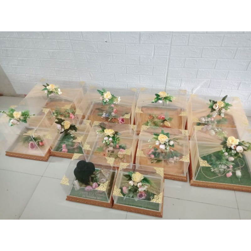 

box hantaran acrylic 1set isi 4 box