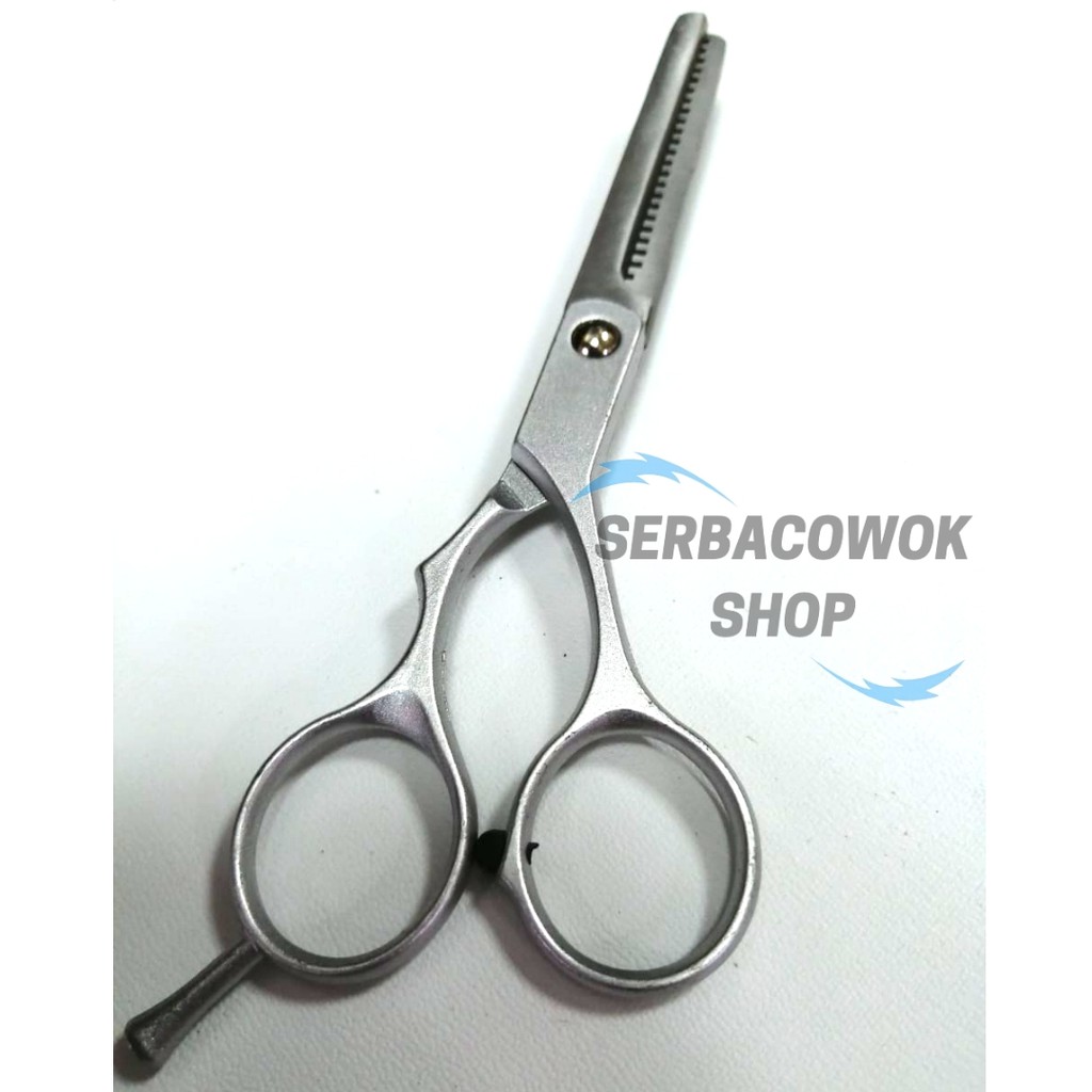 Gunting Sasak Rambut Stainless Penipis Potong Rambut Barbershop Stylist Salon