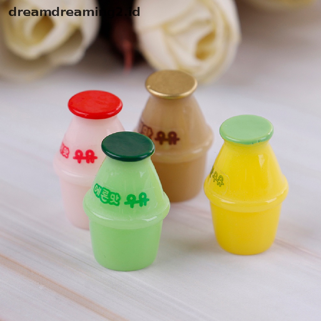 4pcs Miniatur Botol Susu Untuk Dekorasi Rumah Boneka